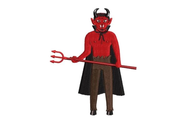 Devil Mascot Holding a Pitchfork Review