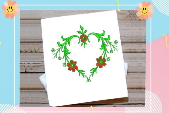 Heart Flower Ring: The Perfect Seasonal Embroidery Design