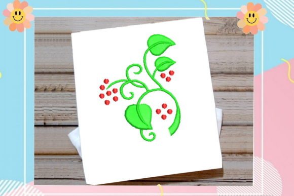 Pretty Leaves Fruits Embroidery Design Review